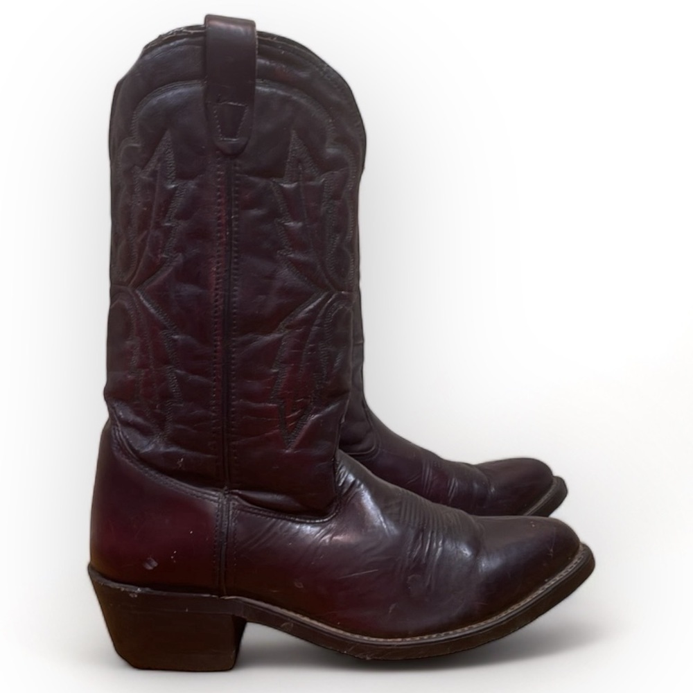 Double H Men's Size 8.5 EEE, 12 Inch Cowboy Western Leather Boots